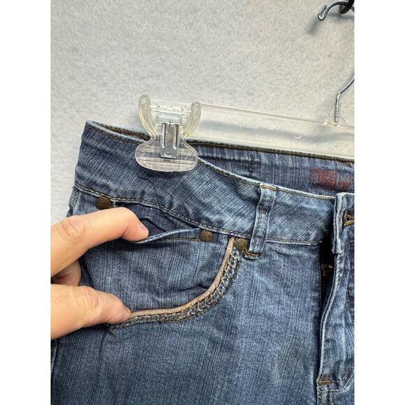 Worn Brand Womens Worn Bootcut Denim Jeans Size 8 Blue Medium Wash Cotton Blend - Picture 3 of 11